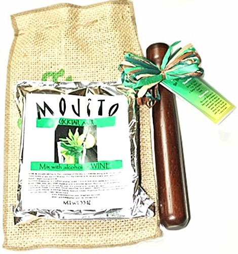Mojito Cocktail Dry Mix 12  oz with Wood Muddler